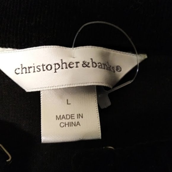 Christopher and Banks Velvet Rouched‎ Trim Jacket Size L - Picture 4 of 7